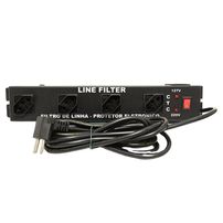 Filtro de Linha Metálico 4 Tomadas Cabo 3 Metros - 2633