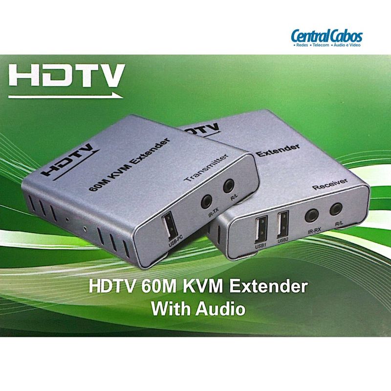 EXTENDER-KVM-HDMI-60M-IR-CENTRAL-NETWORK---7764