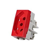 Modulo tomada 2p+t 20a vermelho (nbr14136) - 7669