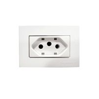 Tomada p/ moveis 2p+t 10a branco nbr 14136 - 7668