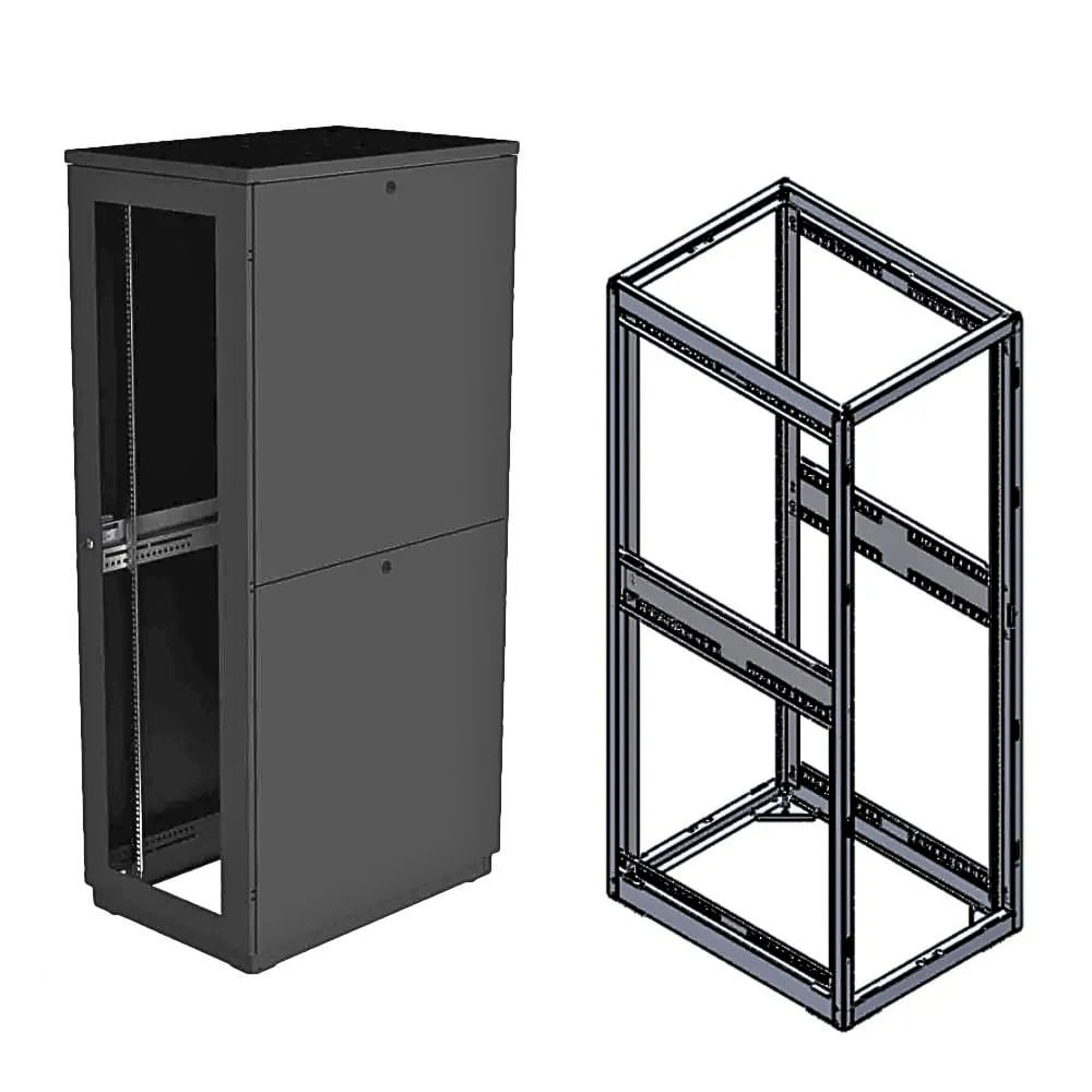 Rack de Piso Lite Standard 24U por 870mm - Central Cabos