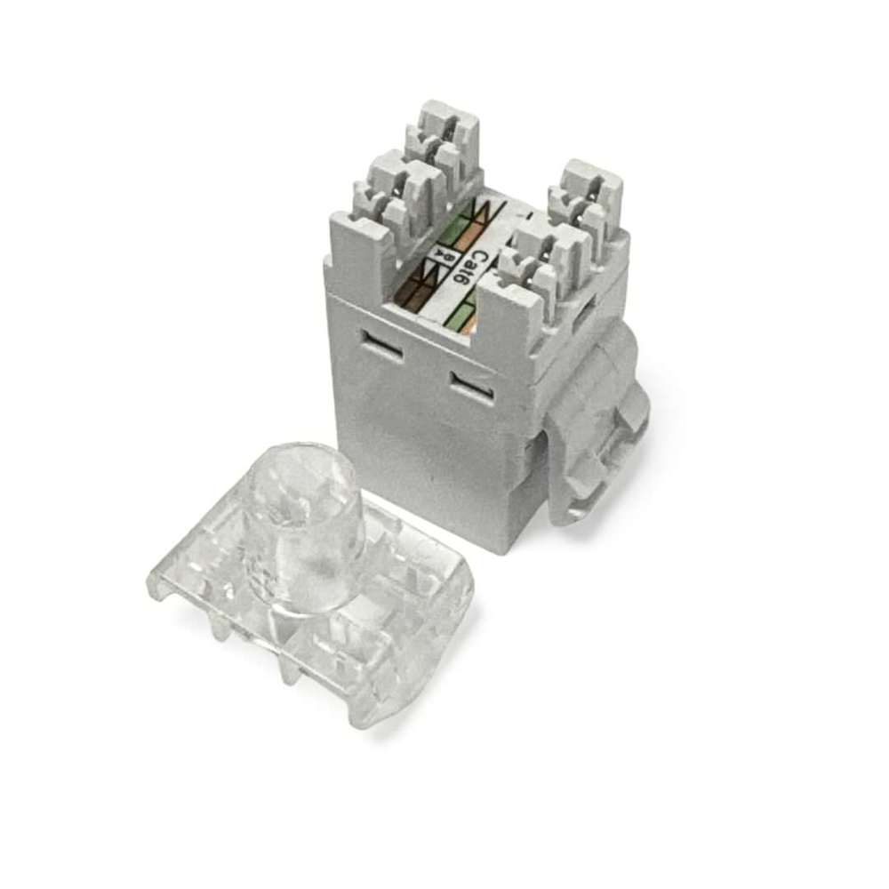 Keystone rj 45 cat6 branco simples - wt-2002 - Central Cabos