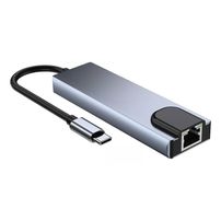 Adaptador Tipo C / Hdmi / Rede 3.0 5 em 1 - 7942