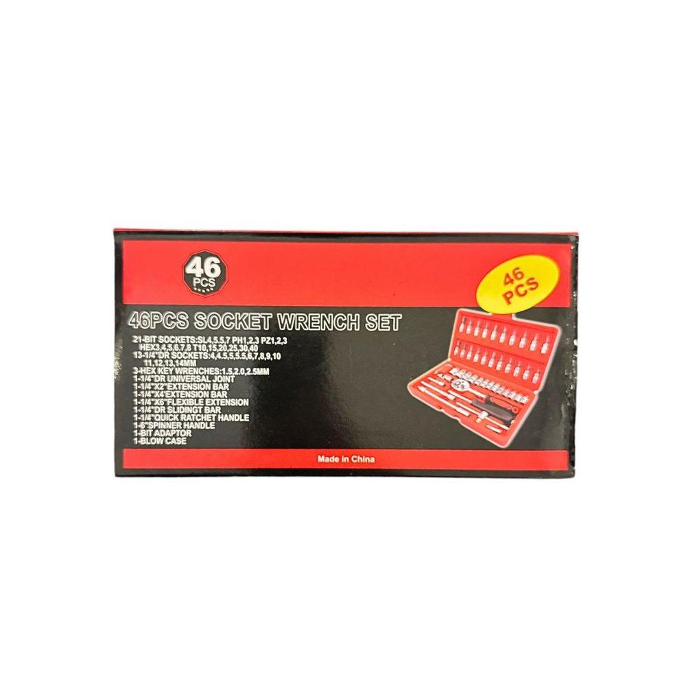 Maleta de chave catraca soquete reversivel 46 pcs - cr-v - Central