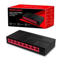 Switch ethernet gigabit de mesa com 8 portas 10/100/1000mbps - 6614