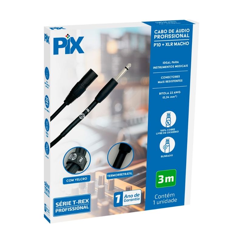 Cabo-de-Audio-Profissional-P10-Mono-XLR--Cannon--Macho---TR-M---3-Metros-018-0139--3-