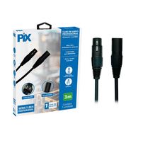 Cabo xlr (canon) macho / xlr (canon) femea tr-mw 3 metros (018-0147) - 7997