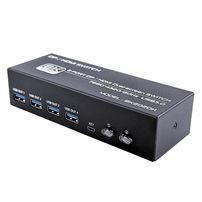 Switch KVM HDMI e DisplayPort 2 Portas 8K - Troca Rápida de Monitores - 8073