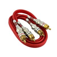 Cabo de Áudio 2x2 RCA 0,9m MCB-046 – Conexão de Alta Qualidade para Som Estéreo - 8028