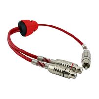 Cabo Áudio Y 2 RCA Fêmea para 1 RCA Macho 0,4m MCB-049 - 8031