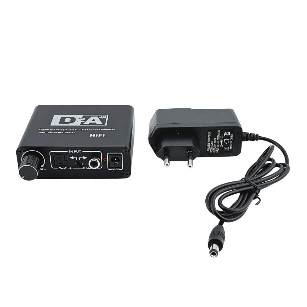 áudio Digital Conversor Audio Optico A Analogico Conversor De