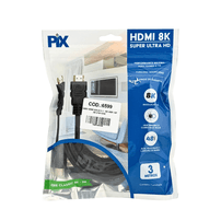Cabo hdmi 2.1 super uhd 8k 3 metros - 6599