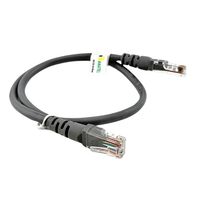 Patch Cord CAT.5e UTP 0,5m Cinza – 100% Cobre - 7876