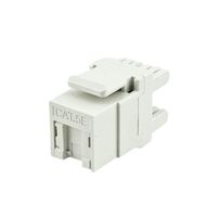 Conector Keystone RJ45 CAT.5e 180º Branco – Seclan com Tampa Anti Poeira - 7792