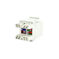 Conector Keystone RJ45 CAT.5e 180º Branco – Seclan com Tampa Anti Poeira - 7792