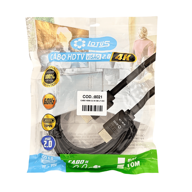 CABO HDMI 2.0 4K 5M LT-932 LTS - 8021