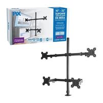 Suporte Articulado de Mesa para 4 Monitores 10 a 32 polegadas PX-200M – VESA 75x75 a 100x100 com Rotação 360° - 8150