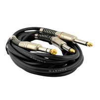 Cabo P10 6.35mm PAPR 2 P10 6.35mm 3 Metros MCB-048A - 8030