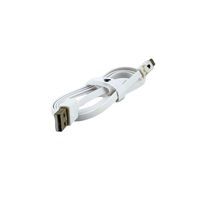 Cabo Micro USB + USB A Macho - 5Gbps, Flat, 1,20m, Branco (018-0041) - 7977