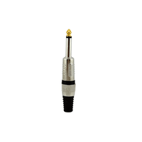 Plug P10 Macho Mono Ponta Dourada  - 3671