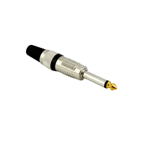 Plug P10 Macho Mono Ponta Dourada  - 3671