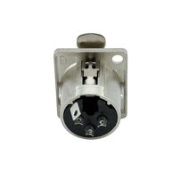 Conector XLR Fêmea de Painel 3 Pinos para Áudio Profissional - 8100