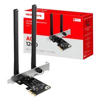 Placa Wi-Fi + Bluetooth PCIe AC1200 Mercusys MA30E - Dual Band 867+300 Mb/s, MU-MIMO, WPA3 - 8201
