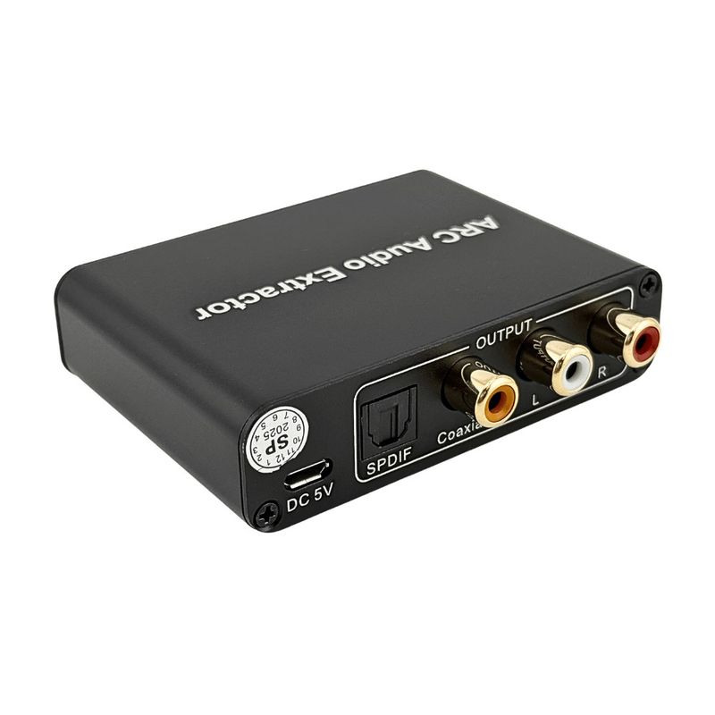 Extrator de audio hdmi arc coaxial