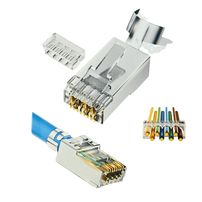 Conector RJ45 Blindado CAT6/CAT6A/CAT7 Exbom (CONT-RJ45C7M40) - 40 Unidades - 8233