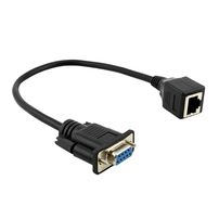 Cabo Adaptador Serial DB9 Macho para RJ45 Fêmea com Rabicho - 8221