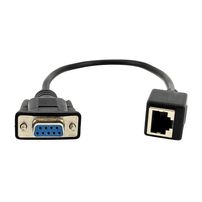 Cabo Adaptador Serial DB9 Macho para RJ45 Fêmea com Rabicho - 8221