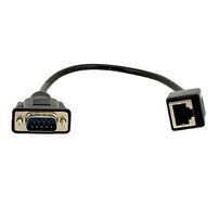 Adaptador Serial DB9 Fêmea para RJ45 Fêmea com Rabicho - 8220