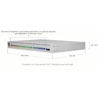 Switch Ubiquiti UniFi Pro Max 24 – USW-Pro-Max-24 24 portas (8×2.5GbE + 16×1GbE) + 2×SFP+ 10G | Camada 3 | Etherlighting - 8182