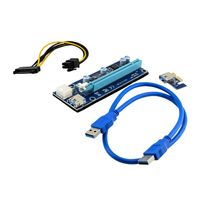 Placa Extensor PCI-Express 16x USB 3.0 (Riser GPU) Hipen - Kit com PCIe x1 + cabo USB 3.0 + alimentação - 8275