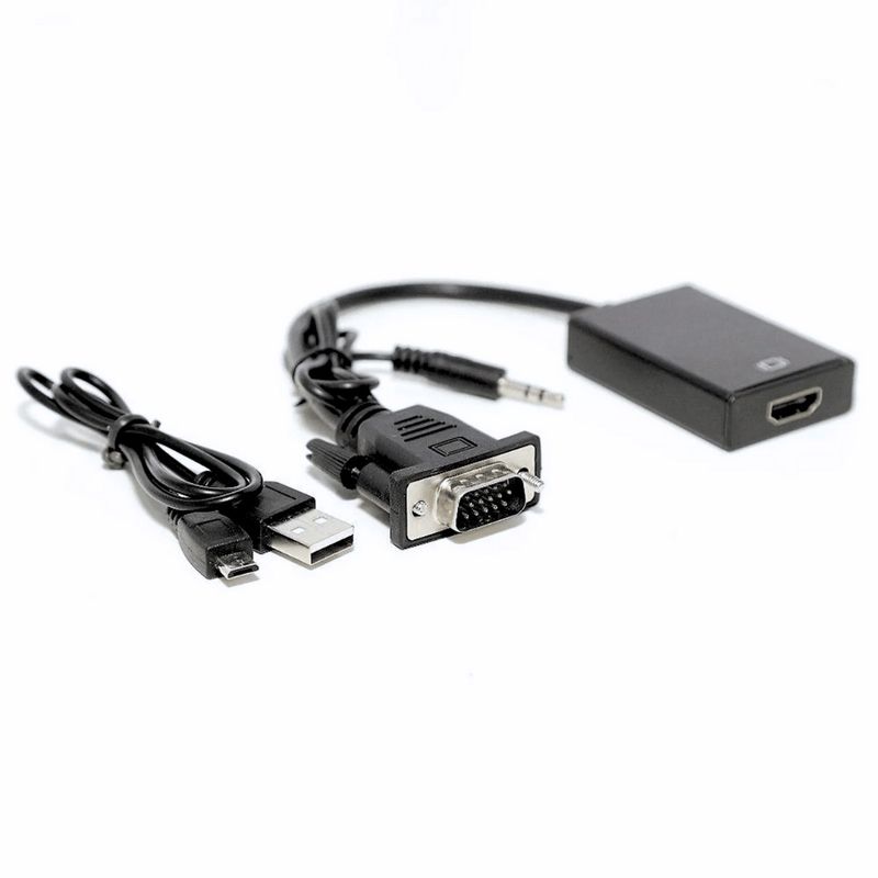 Conversor vga para hdmi com Áudio e vídeo exbom cc-vha30 - 6443
