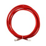 Patch cord f/utp cat6 lszh 5,00 mts vermelho blindado (35125036)