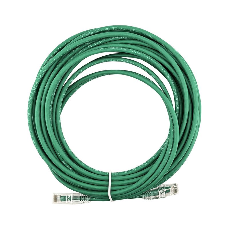 Patch cord u/utp cat5ecm 10,00 mts verde (35103071) multilan