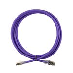 Patch cord f/utp cat6a lszh 2,50 mts roxo blindado (35085515) gigalan green