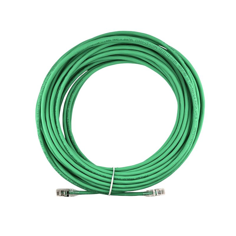 Patch cord f/utp cat6a lszh 20,00 mts verde blindado (35085409) gigalan green