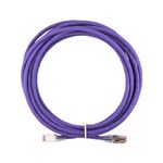 Patch cord f/utp cat6a lszh 5,0 mts roxo blindado (35085553) gigalan green