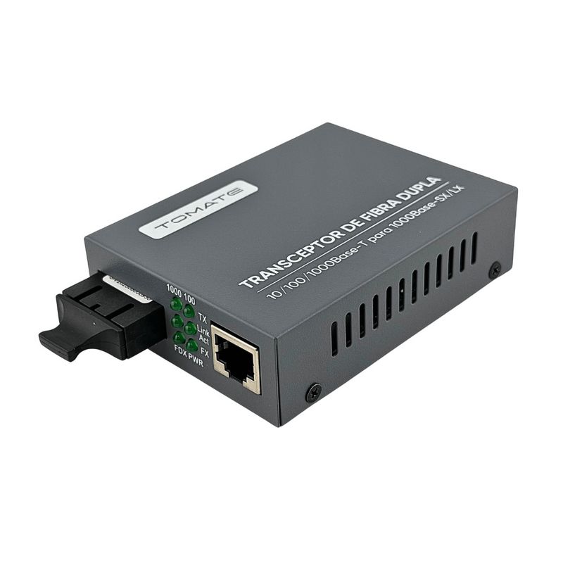 Conversor de midia fibra optica dupla 10/100/1000 base-t 1000 base-sx/lx mhd-1000s