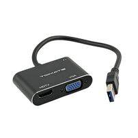 Adaptador USB 2.0 para HDMI/VGA - 4K 30Hz (HDMI), 1080p 60Hz (VGA) - Tomate MTV-731 - 8416