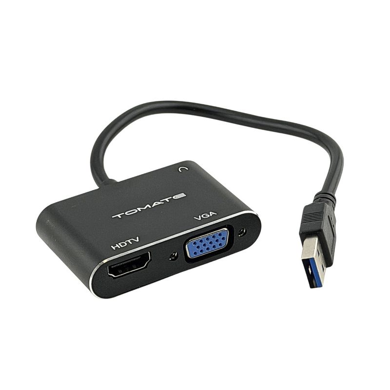 Adptador usb 2.0 para hdmi / vga - 4k / 30hz (hdmi) 1080p / 60hz (vga) mtv-731