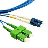 Patch Cord Óptico Duplex SM 2,5 m 2 mm - SC/APC para LC/UPC - Conect Pro - 8387