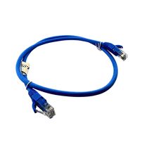 Patch Cord U/UTP Flex 0,75 m CAT6 24AWG Azul - Seclan - LSZH Antichama - ANATEL - 8361