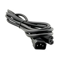 Cabo de Força C14 para C15 1,80 m 20A (3x2,5 mm²) - Central Cabos - 8261