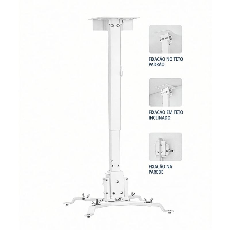Suporte de teto/parede para projetor multimidia branco - spx-pj4365t