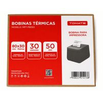 Bobina Térmica 80x30mm 30 Metros Tomate MPT-P8050 Caixa com 30 Unidades - 8374