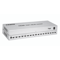 HDMI 16x1 Multi-Viewer 16 Entradas 1 Saída Full HD 1080P com Controle Remoto - 8096