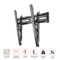 Suporte Inclinável para TV 32 a 75 Polegadas Tomate MT-27 VESA 600x400 - 8390